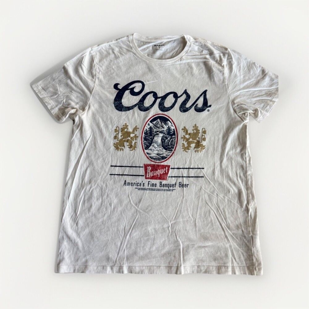 Old Navy Coors Banquet Beer Graphic T-Shirt‎ - L